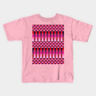 Love and Hate (Checkers and Stripes) Kids T-Shirt